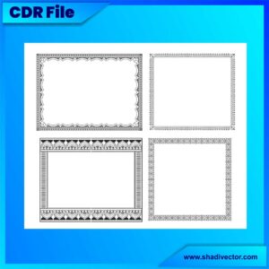 Border Design CDR File Border CDR File CorelDRAW Border Design Editable Border Template Decorative Border Design Vector Border File Print Ready Border